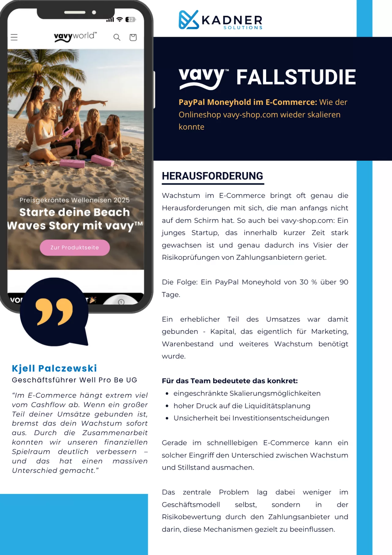 Fallstudie Well Pro Be UG PayPal Moneyhold