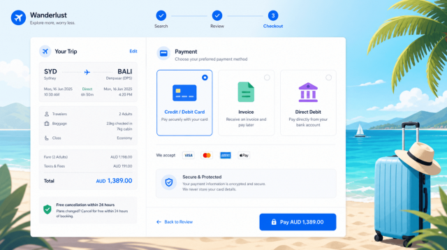 Magnific travel booking checkout s m EHI Dpoh JQ 1